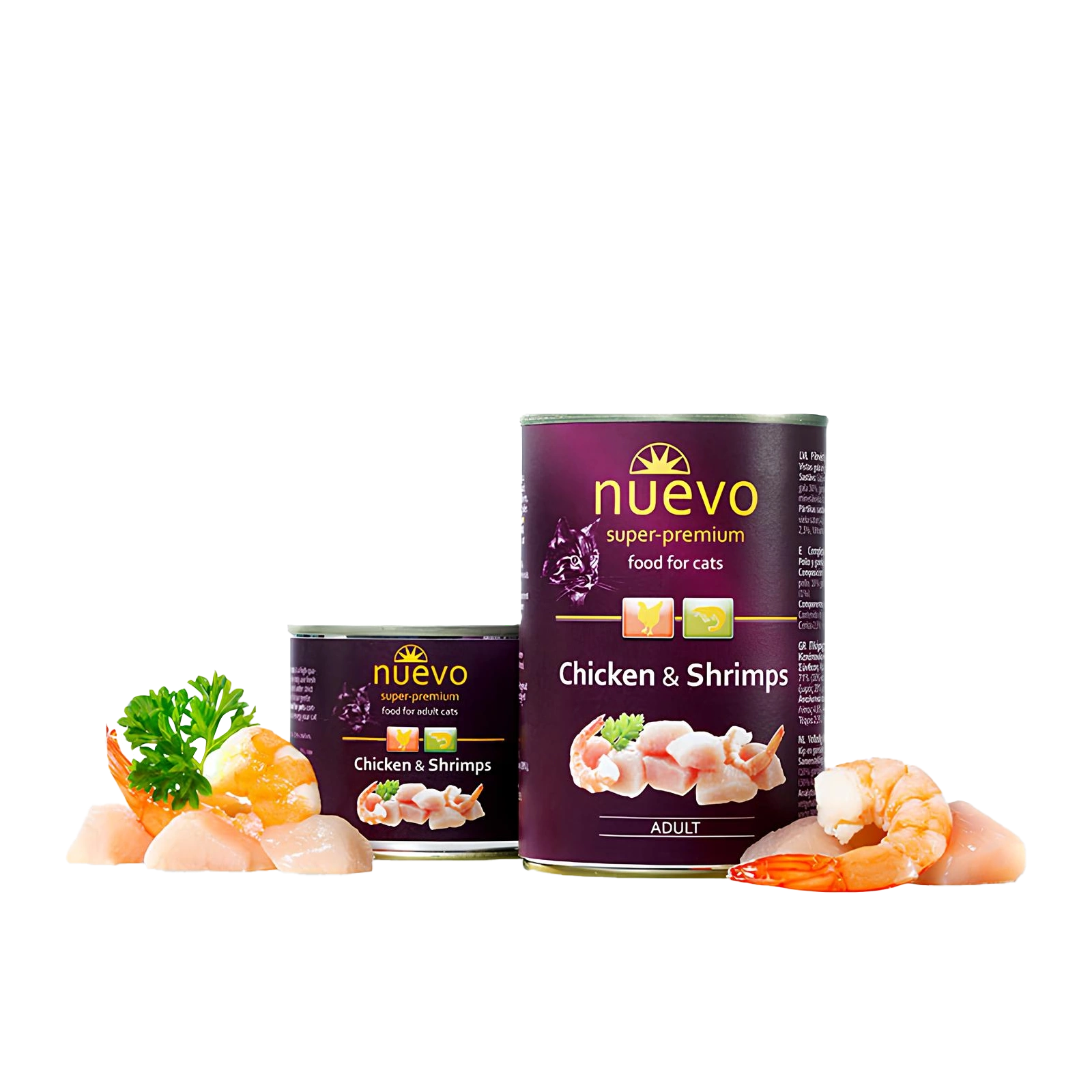 Nuevo puszka Kurczak Krewetki | Dorosły | 200g