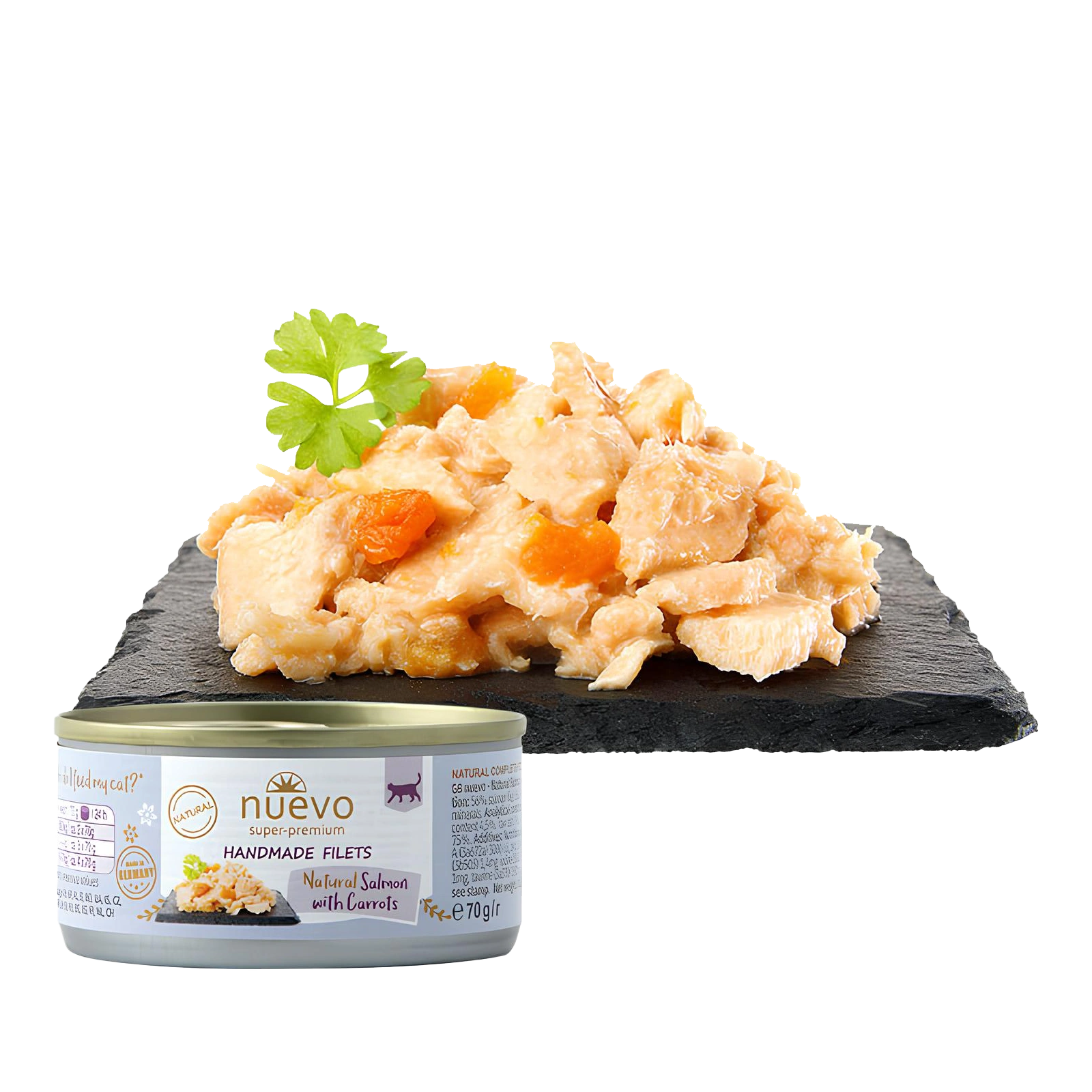 Nuevo Handmade Łosoś Marchewka | Dorosły | 70g