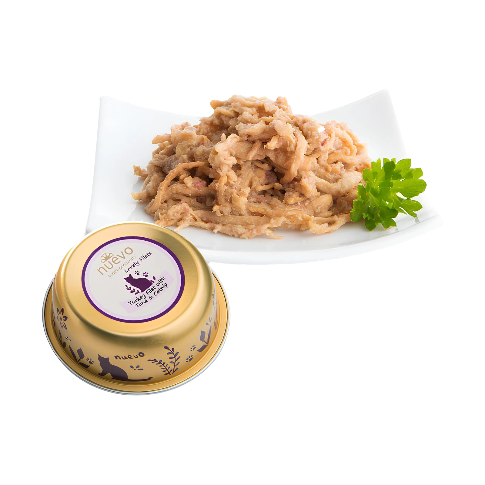 Nuevo Filet Indyk Tunczyk Kocimiętka | dla wybrednych kotów | 85g