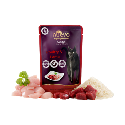 NUEVO KOT SASZETKA SENIOR DRÓB JAGNIĘCINA 85G